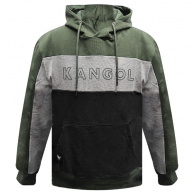 Black and Olive Hoodie Kangol for Men