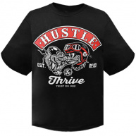 Black Hustle & Thrive T-Shirt for Men