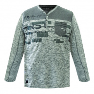 Grey Long Sleeve T-Shirt Projek Raw for Men