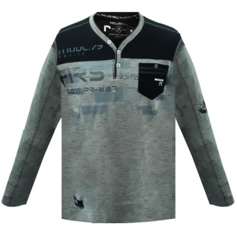 Grey Long Sleeve T-Shirt Projek Raw for Men 